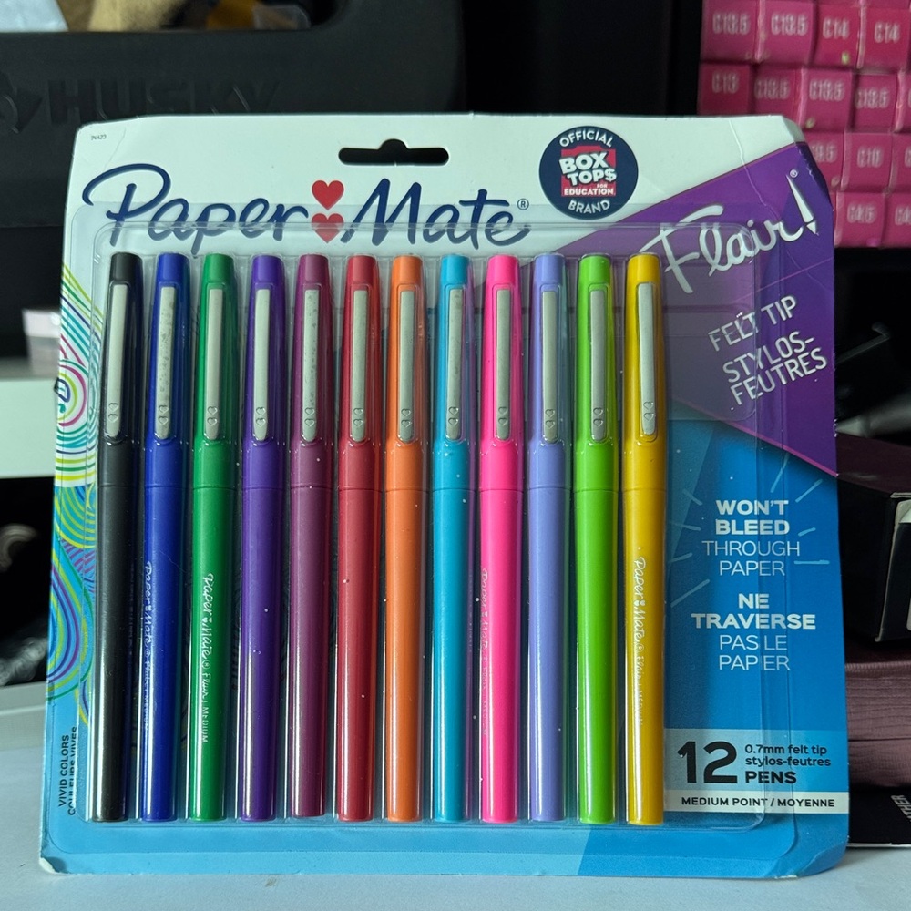 Paper Mate Flair Felt Tip Pens 12-Pack